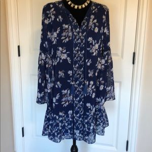 Beautiful Blue Bell Long sleeve dress
